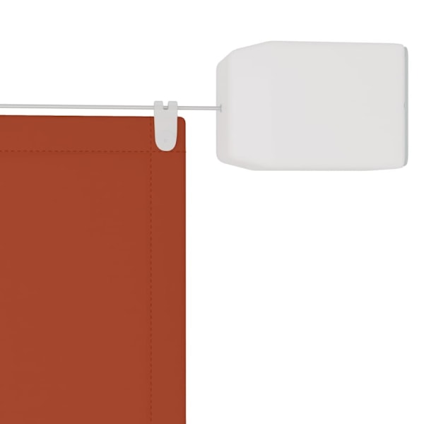 vidaXL Markis vertikal terrakotta 60x1200 cm oxfordtyg Röd