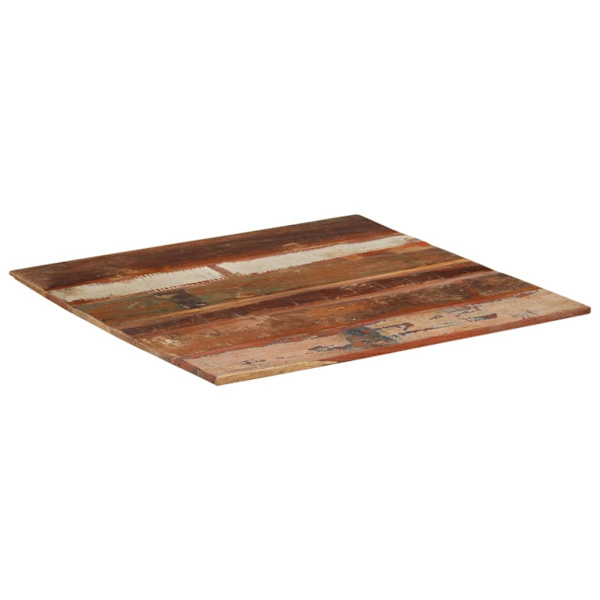 vidaXL Fyrkantig bordsskiva 80x80 cm 15-16 mm massivt återvunnet trä multifärg
