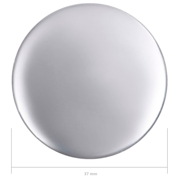 vidaXL Knappdelar 500 uppsättningar 37 mm Silver