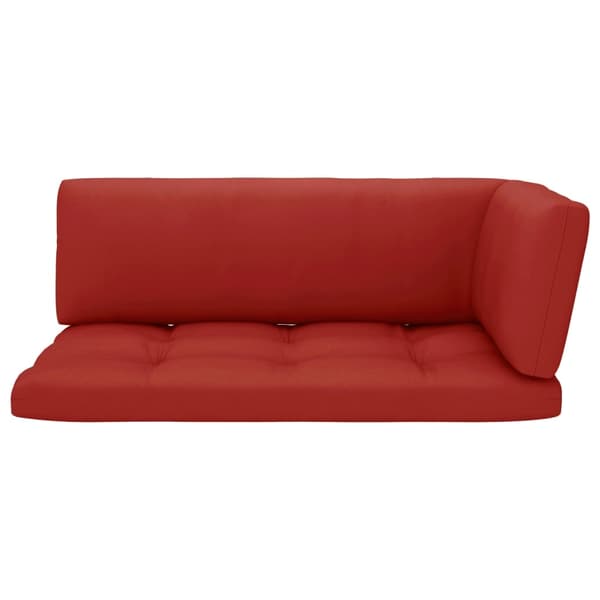 vidaXL Pallsoffa 2-sits med dynor vit impregnerad furu Vit