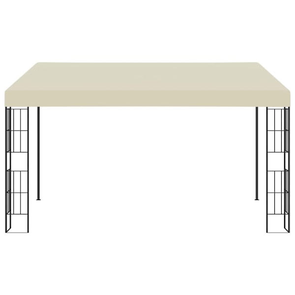 vidaXL Väggmonterad paviljong 3x4 m gräddvit tyg Creme