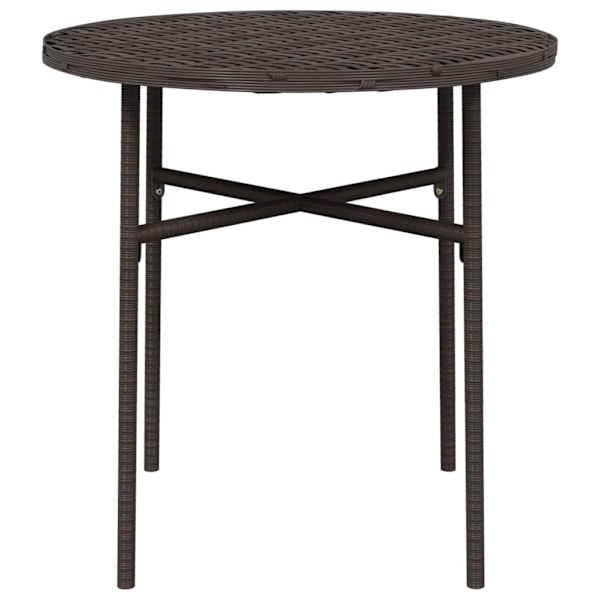 vidaXL Trädgårdsbord brun 45 cm konstrotting Brun