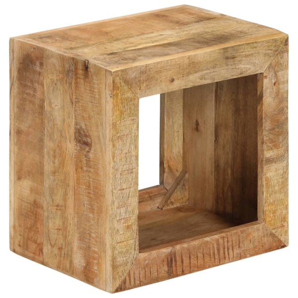 vidaXL Pall 40x30x40 cm massivt mangoträ Brun
