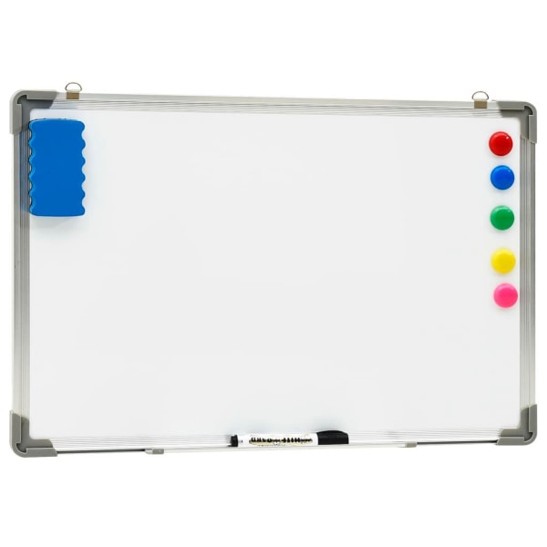 vidaXL Magnetisk whiteboard vit 60x40 cm stål Vit