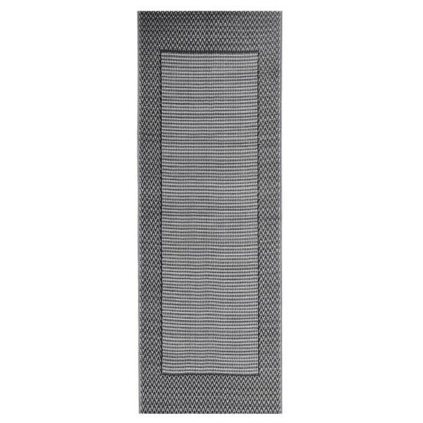 vidaXL Utomhusmatta ARAKIL svart 80x250 cm PP Svart
