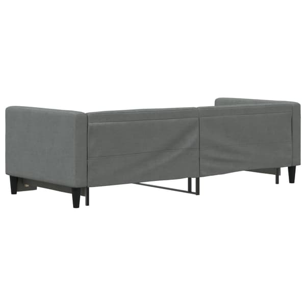 vidaXL Dagbädd utdragbar mörkgrå 80x200 cm tyg Grå