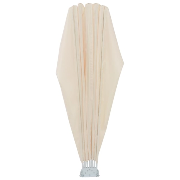 vidaXL Sidomarkis för terrass gräddvit 160 cm Creme