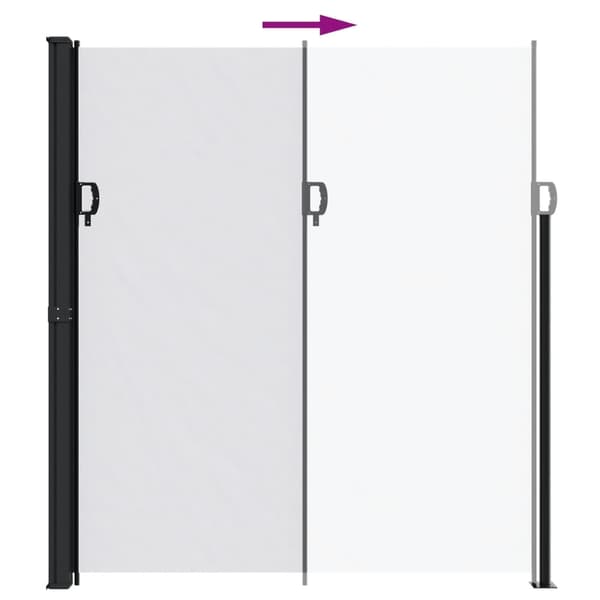 vidaXL Indragbar sidomarkis vit 220x300 cm Vit