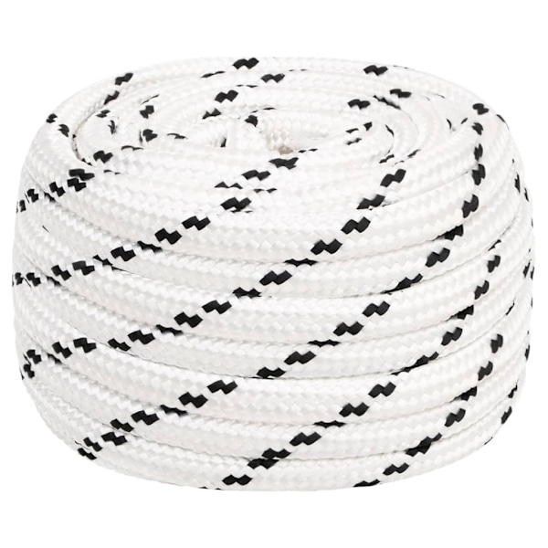 vidaXL Rep vit 16 mm 100 m polyester