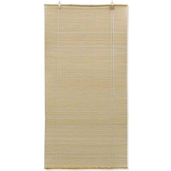 vidaXL Rullgardin naturlig bambu 140 x 160 cm Beige