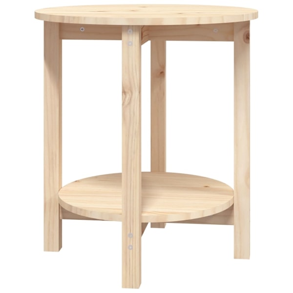 vidaXL Soffbord Ø 55 x 60 cm massiv furu Brun