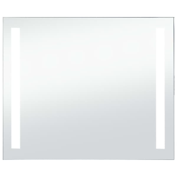 vidaXL Badrumsspegel LED 80x60 cm Silver