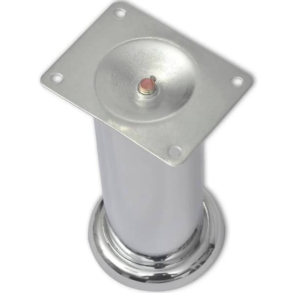 vidaXL Runda soffben 8 st krom 180 mm Silver