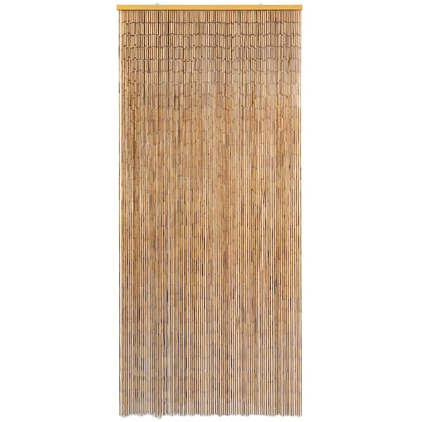 vidaXL Dörrdraperi i bambu 90x220 cm Brun