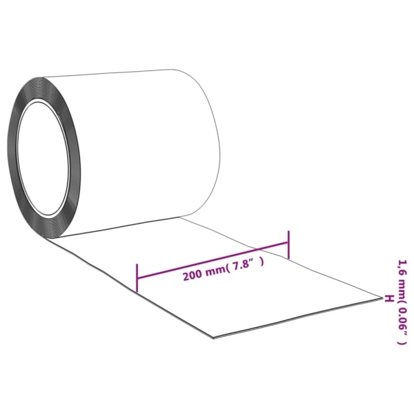 vidaXL Köldridå röd 200x1,6 mm 25 m PVC Röd