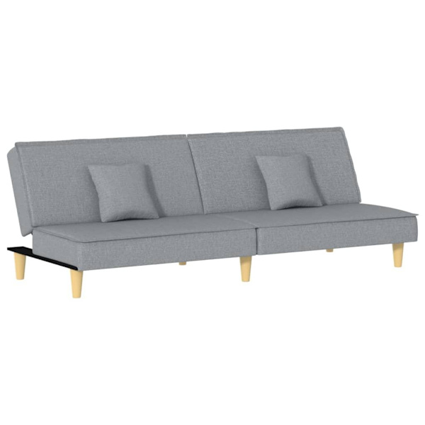 vidaXL Bäddsoffa ljusgrå tyg Grå