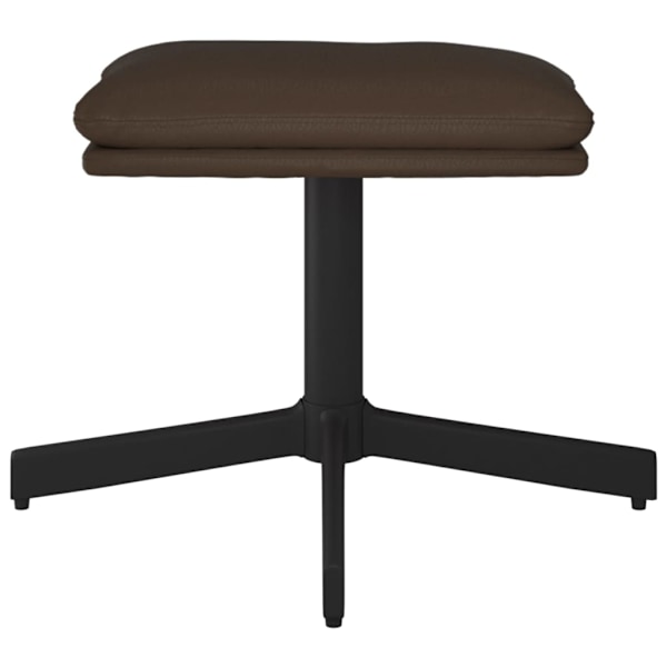 vidaXL Fotpall brun 60x60x36 cm konstläder Brun