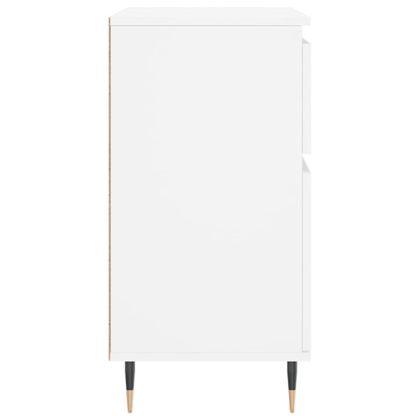 vidaXL Byrå vit 60x35x70 cm konstruerat trä Vit