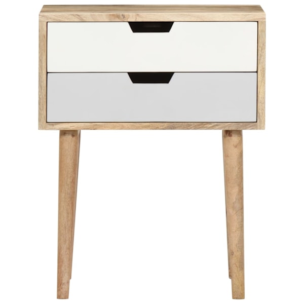 vidaXL Sängbord 47x35x59 cm massivt mangoträ multifärg