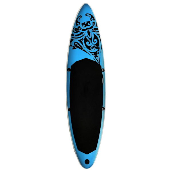 vidaXL SUP-bräda uppblåsbar 366x76x15 cm blå Blå