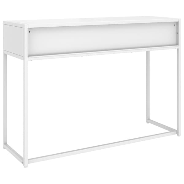 vidaXL Konsolbord vit 106x35x75 cm stål Vit