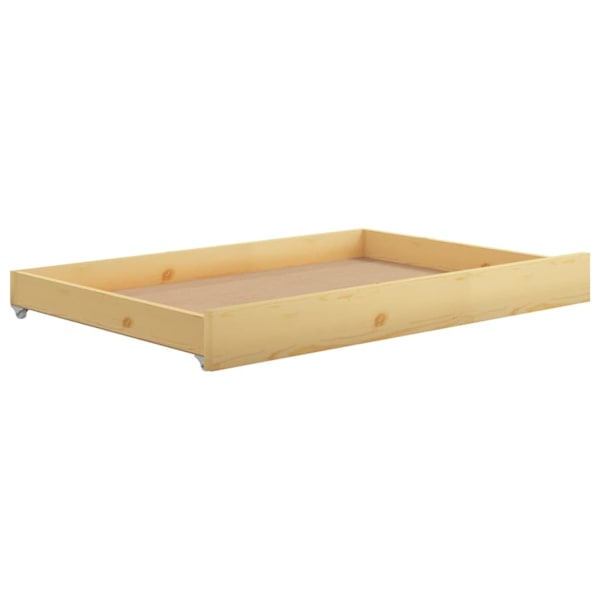 vidaXL Dagbädd utdragbar 2x(90x200) cm massiv furu Brun
