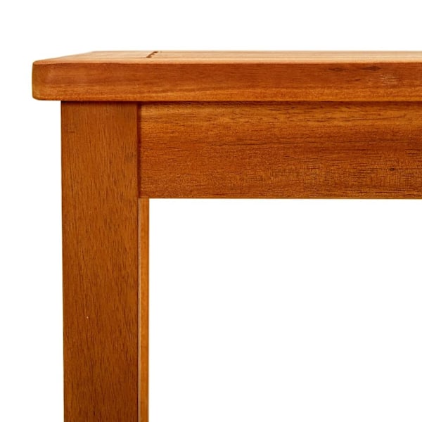 vidaXL Trädgårdsbord 70x40x36 cm massivt akaciaträ Brun