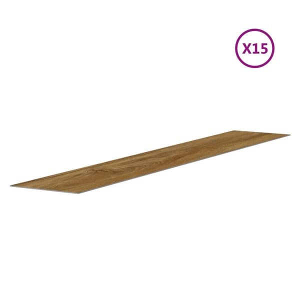 vidaXL Väggpaneler träimitation brun PVC 2,06 m² Brun