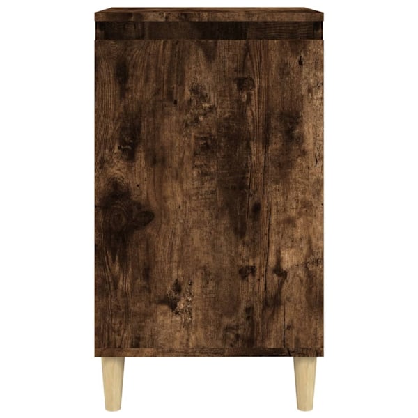 vidaXL Sängbord rökfärgad ek 40x35x70 cm konstruerat trä Brun