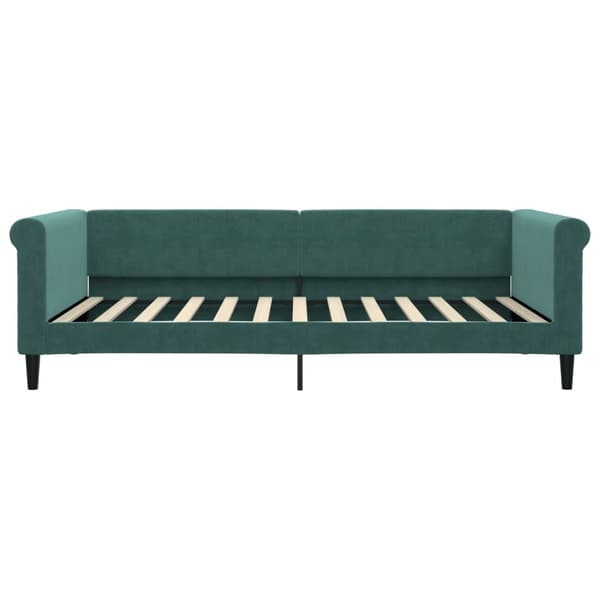vidaXL Dagbädd mörkgrön 100x200 cm sammet Grön