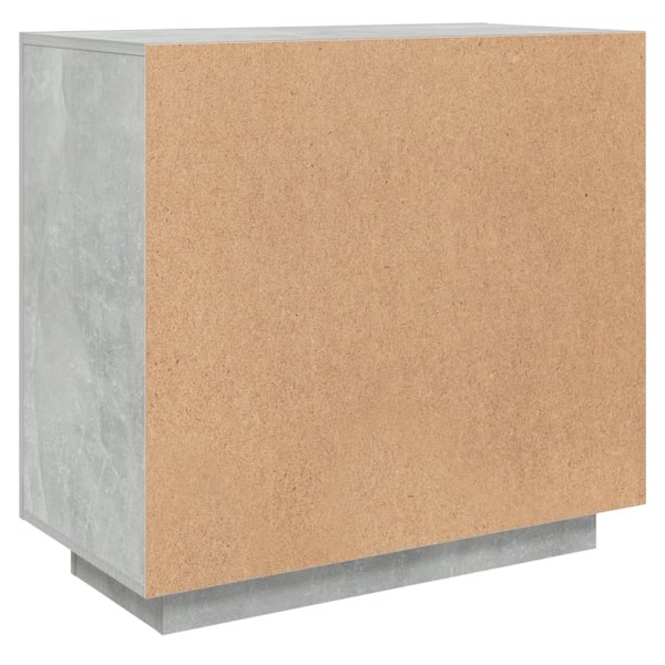 vidaXL Byrå betonggrå 80x40x75 cm konstruerat trä grå