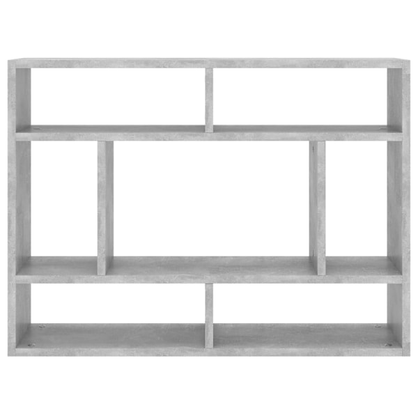 vidaXL Vägghylla betonggrå 75x16x55 cm konstruerat trä grå