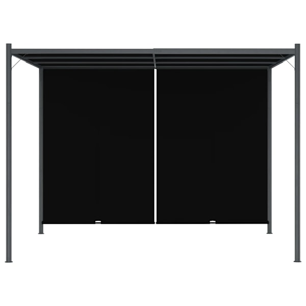 vidaXL Pergola med infällbart tak 3x3 m antracit Antracit
