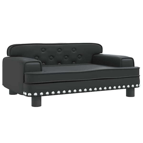 vidaXL Hundbädd svart 70x45x30 cm konstläder Svart