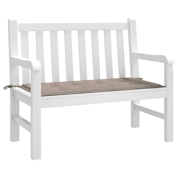 vidaXL Bänkdyna för trädgården taupe 100x50x4 cm oxfordtyg Taupe