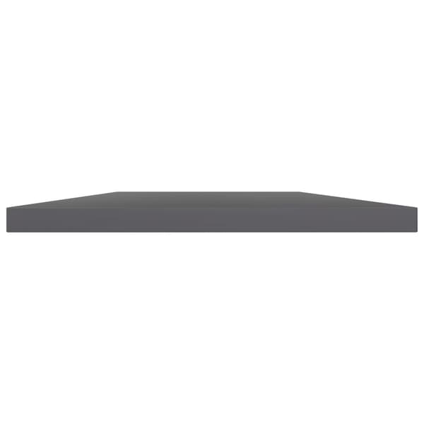 vidaXL Hyllplan 8 st grå högglans 60x40x1,5 cm konstruerat trä grå