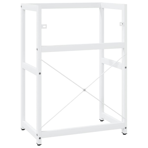 vidaXL Ram för tvättställ vit 59x38x83 cm järn Vit