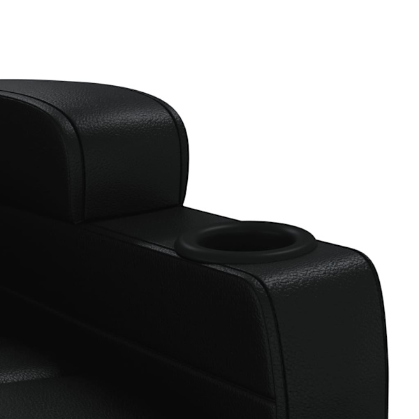 vidaXL Massagefåtölj svart konstläder Svart