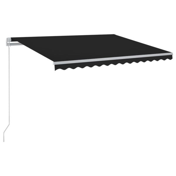 vidaXL Markis manuellt infällbar 400x350 cm antracit Antracit