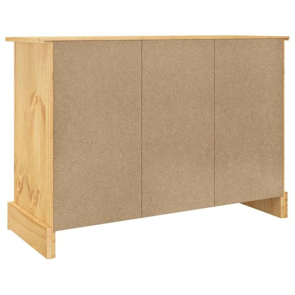 vidaXL Skänk Corona brun 112x44x78 cm massiv mexikansk furu Brun