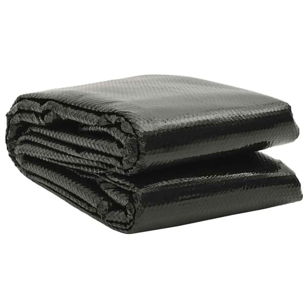 vidaXL Poolskydd svart 600x300 cm PE Svart