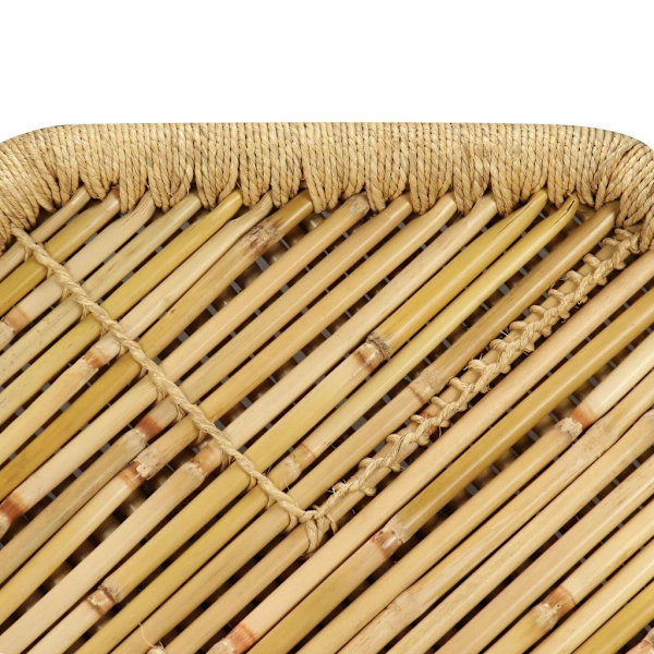 vidaXL Soffbord bambu oktogon 60x60x45 cm Brun