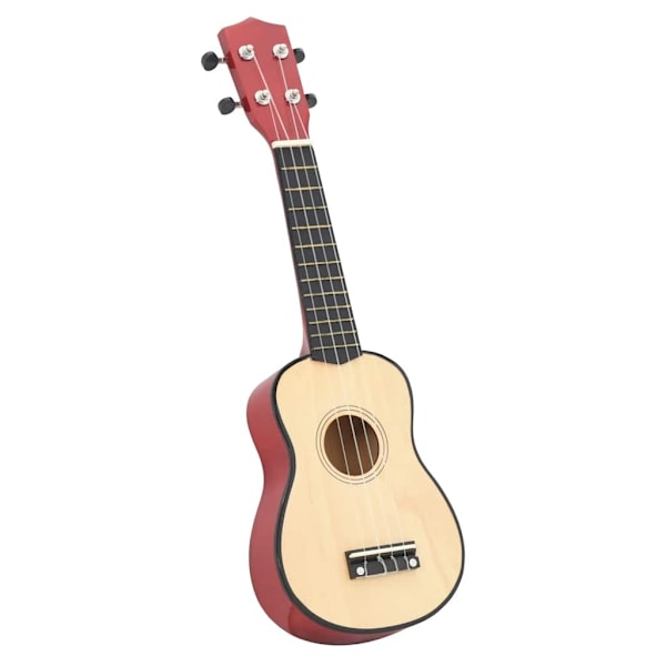 vidaXL Ukulele med väska för barn sopran ljust trä 23" Ljusbrun