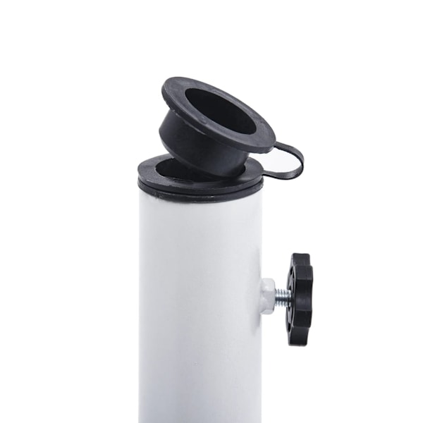 vidaXL Parasollfot vit 12 kg 48 cm gjutjärn Vit