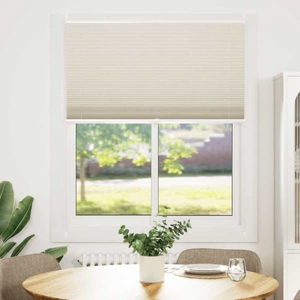 vidaXL Plisségardin 100x150 cm creme Creme