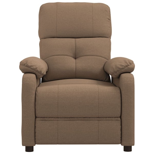 vidaXL Reclinerfåtölj brun tyg Brun