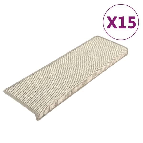 vidaXL Trappmattor 15 st 65x21x4 cm silverfärgade rektangulära kanter Silver