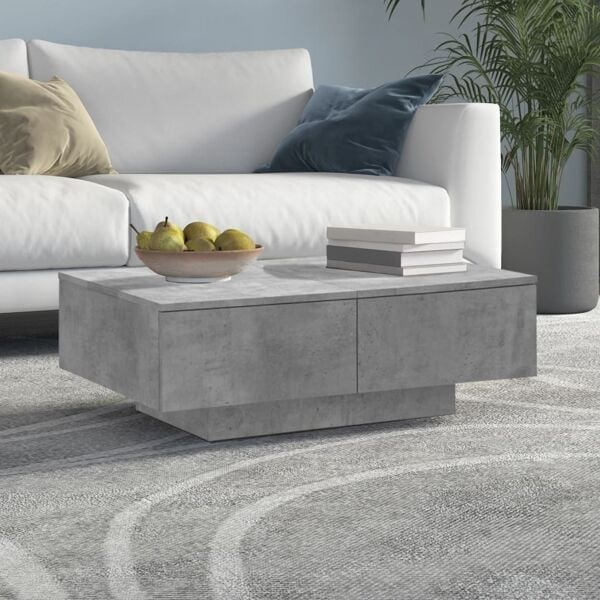 vidaXL Soffbord betonggrå 90x60x31 cm konstruerat trä grå