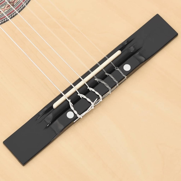 vidaXL Akustisk gitarr 12 delar med 6 strängar western 38" Ljusbrun