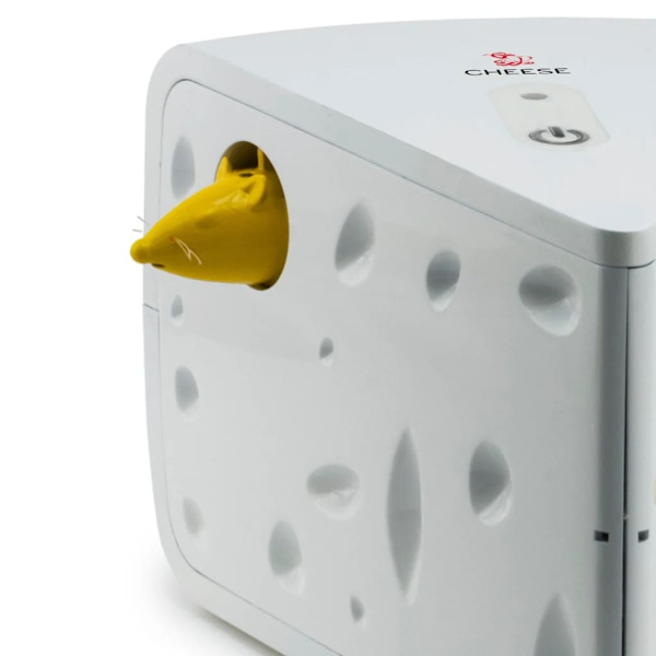 FroliCat Automatisk kattleksak Cheese Vit
